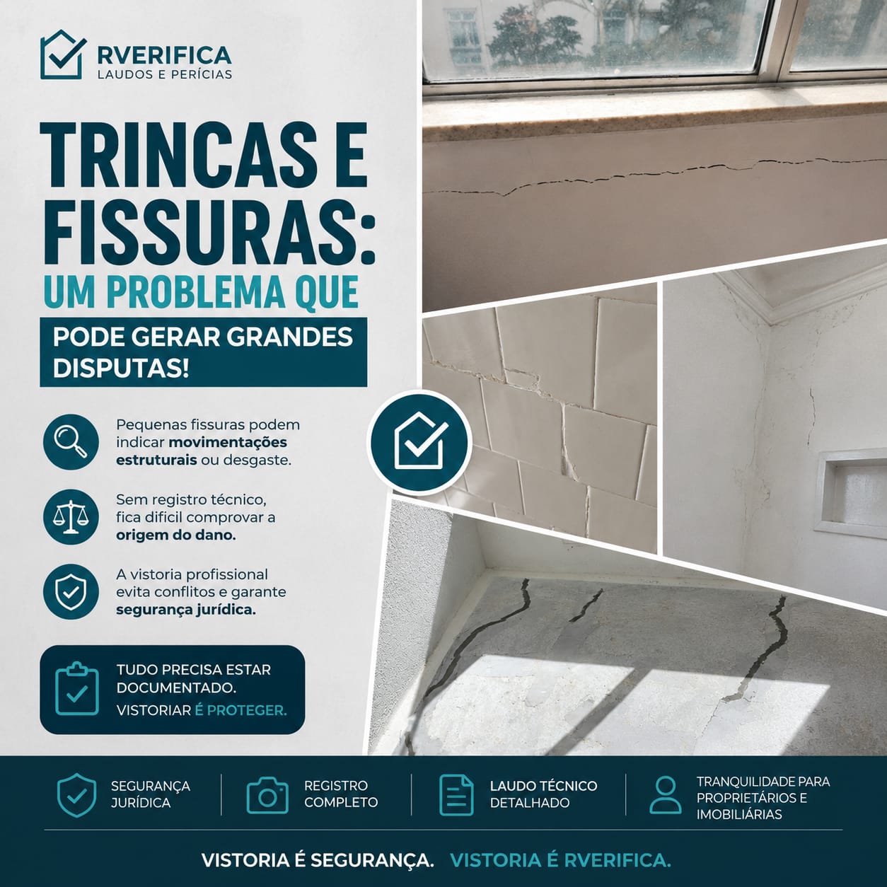 Trincas e fissuras em imóvel